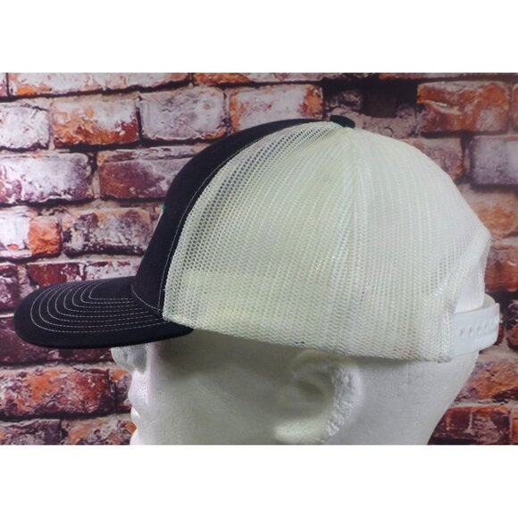 Rent-A-John Black & White Mesh Trucker Hat Richardson Style 112 Adjustable Snapb - Picture 4 of 7